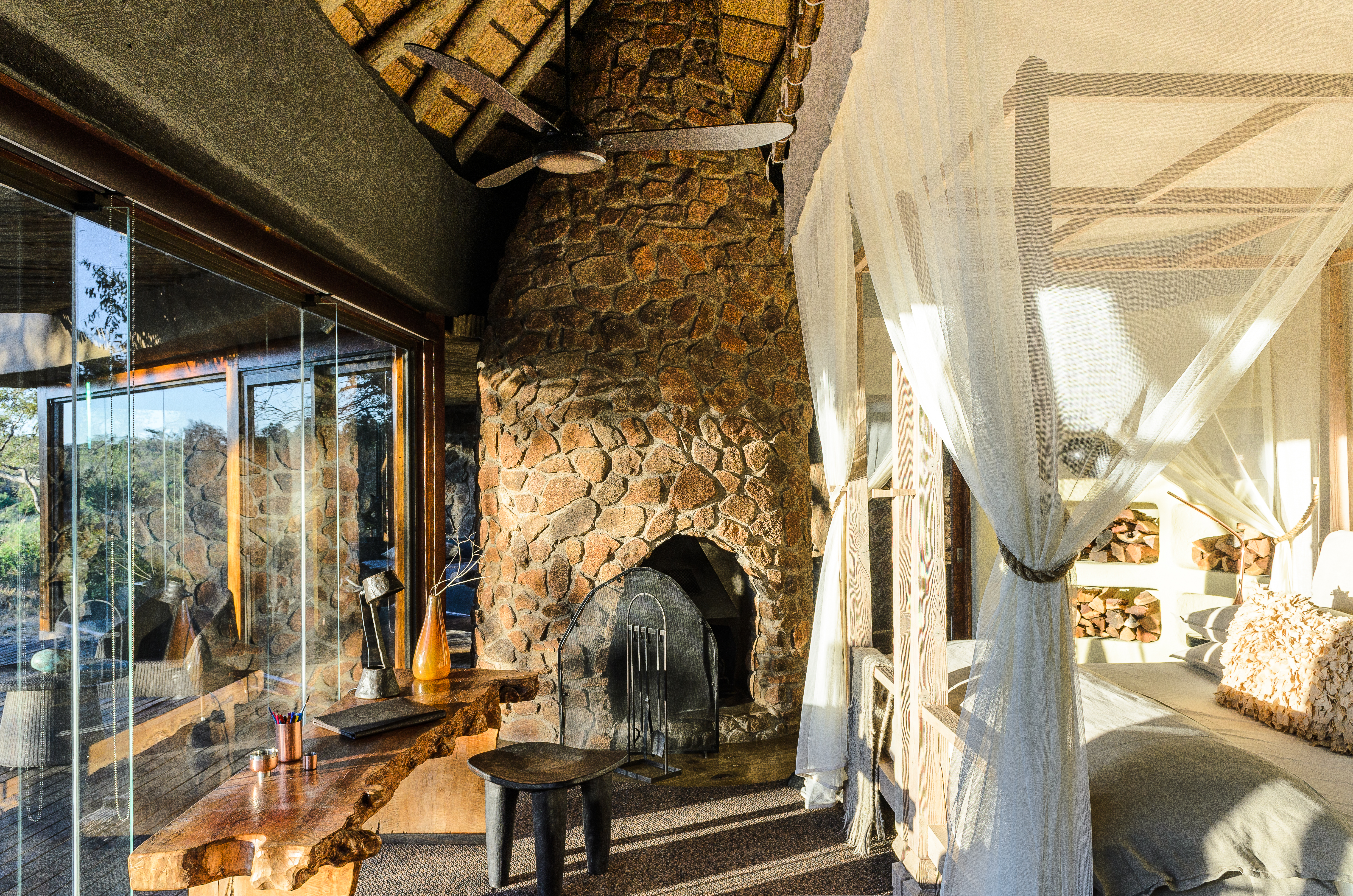 Singita Boulders Lodge river-facing suite
